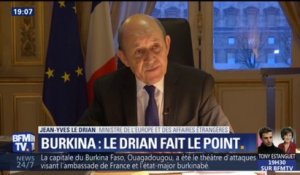 Burkina: "Ils visaient aussi la France", a déclaré Jean-Yves Le Drian