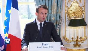 Élections en Italie: Macron parle du contexte de "forte pression migratoire"