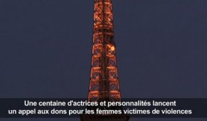 #MaintenantOnAgit: la Tour Eiffel illuminée pour les femmes