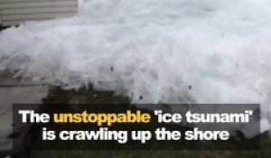Un Tsunami de glace que rien n'arrete sur les Mille macs (Minnesota)