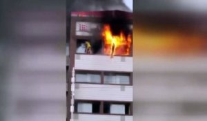 Deux femmes se sortent miraculeusement d'un incendie au 5e étage d'un hôtel !