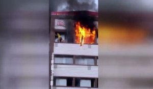 Une femme chute mortellement du 6ème étage d'un hôtel en feu