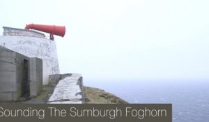 La corne de brume du phare de Sumburgh Head