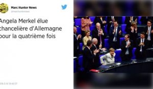 Angela Merkel, réélue chancelière, reçue vendredi par Emmanuel Macron.