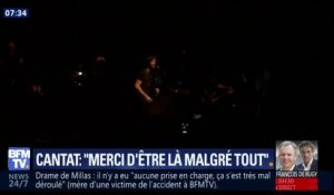 "Merci d'être là malgré tout". Bertrand Cantat remercie son public après son concert à Grenoble