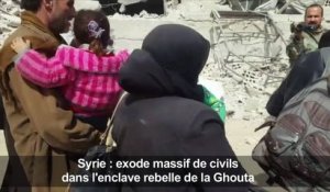 Syrie: des milliers de civils fuient la Ghouta orientale