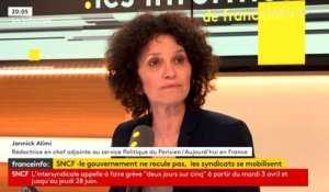 SNCF : "On ne se dirige pas vers un blocage de la France", estime la journaliste Jannick Alimi