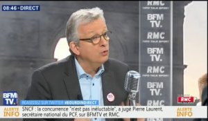 SNCF: "Il ne faut surtout pas mettre le doigt dans le partenariat public-privé", estime Pierre Laurent