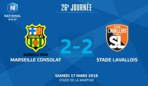 J26 : Marseille Consolat - Stade Lavallois (2-2), le résumé