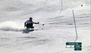 Jeux Paralympiques - Ski Alpin - Slalom Hommes (Assis) - Frederic François 4e la première manche