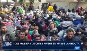 Syrie : des milliers de civils fuient en masse la Ghouta