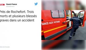 Près de Rochefort. Trois morts et plusieurs blessés graves dans un accident.