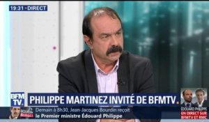 "Il n'y a aucune discussion possible" avec le gouvernement, estime Philippe Martinez