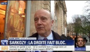 Sarkozy en garde à vue: Alain Juppé "lui souhaite bon courage dans un moment qui est difficile"