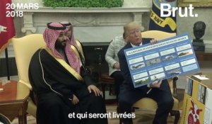 Donald Trump vend des armes à l’Arabie Saoudite et le montre