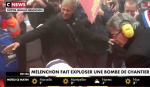 Mélenchon fait exploser une bombe de chantier - ZAPPING ACTU DU 23/03/2018