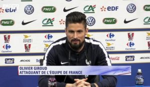 Giroud : "mon travail est d'aider l'équipe en marquant des buts"