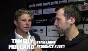 Provence Rugby / Aubenas : la réaction de Tanguy Molcard