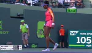 Miami - Venus Williams file en quarts