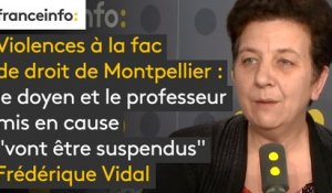 Violences à la fac de droit de Montpellier : le doyen et le professeur mis en cause "vont être suspendus", annonce Frédérique Vidal
