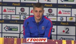 Verratti «Nous voulons gagner le plus de trophées possibles» - Foot - C. Ligue - PSG