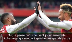 32e j. - Wenger : "Lacazette et Aubameyang peuvent jouer ensemble"