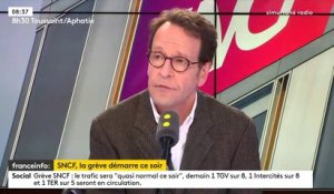 La prime de 150 euros versée à certains cadres de la SNCF "n'est pas une prime de casseurs de grève", selon Gilles Le Gendre, député LREM