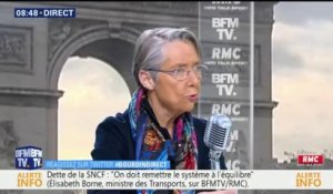 Réforme du rail: "Vous êtes cheminot à la SNCF, vous gardez votre statut", assure Elisabeth Borne