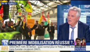 Grève à la SNCF: une première mobilisation réussie ?