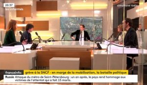 Réforme de la SNCF : "Cette loi a déjà été votée quand le Parlement a endossé la directive bruxelloise", rappelle le philosophe Gaspard Koenig