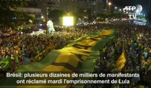 Des milliers de Brésiliens ont manifesté mardi contre Lula