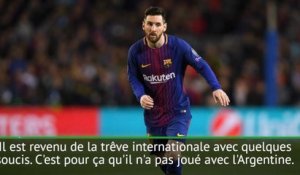 31e j. - Valverde : "On verra après l'entraînement si Messi peut jouer"