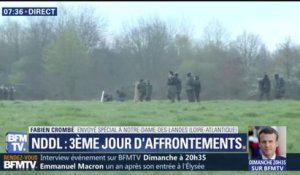 Notre-Dame-des-Landes: les zadistes ont allumé un feu pour empêcher les gendarmes d'intervenir