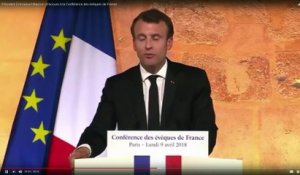 Le discours aux évêques d'Emmanuel Macron