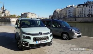 Comparatif vidéo - Citroën Berlingo (2018) vs Renault Kangoo : la revanche des ludospaces.
