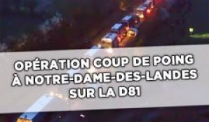 Opération coup de poing sur la D81, à Notre-Dame-des-Landes