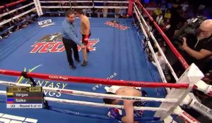 Un boxeur américain combat avec un short anti-migrant et perd contre un mexicain