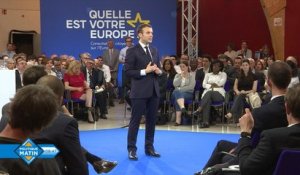 À Strasbourg et à Épinal, Emmanuel Macron à l’offensive pour défendre la construction européenne
