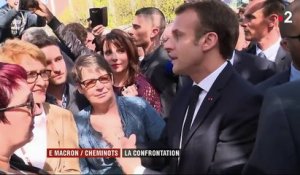 SNCF, retraites, universités... Emmanuel Macron pris à partie en visite à Saint-Dié-des-Vosges