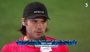 L'interview d'Orelsan à la mi-temps de Caen - Paris Saint-Germain
