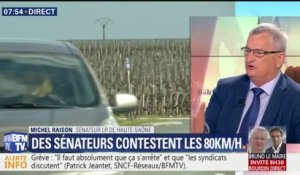 "On n'a pas attendu le gouvernement pour mettre des zones à 70 km/h", le sénateur LR Michel Raison monte au créneau contre les routes à 80 km/h