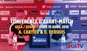 GFCA / Tours : Conférence d'avant-match avec A. Cartier & D. Perquis