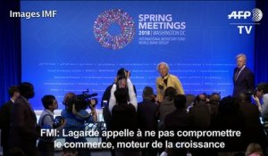 FMI: Lagarde appelle à ne pas compromettre le commerce