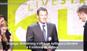 Dopage: épilogue judiciaire à 5 millions de $ pour Armstrong