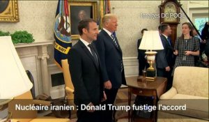 Nucléaire iranien: un accord "horrible" selon Trump