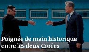 Poignée de main historique entre les deux Corées