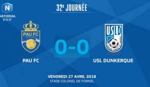 J32 :  PAU FC - USL DUNKERQUE (0-0), le résumé