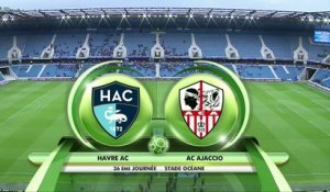 Résumé de HAC - AC Ajaccio (2-0) du 27/04/2018