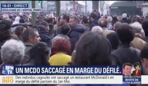 1er mai: un McDonalds saccagé en marge du défilé parisien
