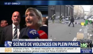 Défilé du 1er-Mai: "Ces milices d'extrême-gauche devraient être dissoutes depuis bien longtemps", dit Marine Le Pen